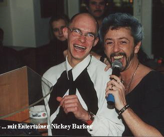 ... mit Entertainer Nickey Barker