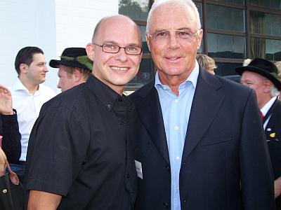 Ren Kleinschmidt mit Franz Beckenbauer 2008